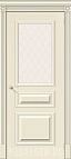 Дверь Вуд Классик-15.1 Ivory с художественным стеклом