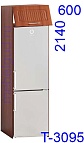 Шкаф под холодильник Т-3095 Сопрано