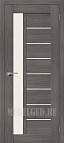 Дверь Порта-27 Grey Veralinga со стеклом Сатинато белое