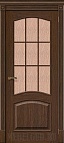 Дверь Вуд Классик-33 Golden Oak с художественным стеклом