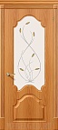 Дверь Скинни-33 П-32 Миланский орех стекло Белое