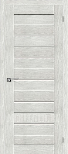 Дверь Порта-22 Bianco Veralinga со стеклом Сатинато белое