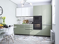 Кухня ФВ-82.12 Silky White/Silky Mint | 2,7м