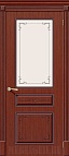 Дверь Классика Ф-15 Макоре стекло Белое