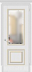 Дверь Классико-33G-27 Virgin белое сатинированное стекло
