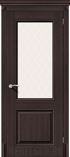 Дверь Классико-33 Wenge Veralinga с художественным стеклом
