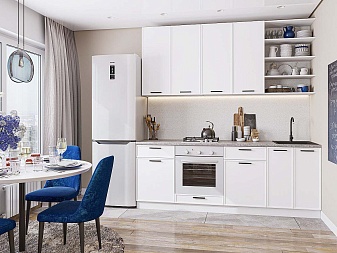 Кухня ФВ-92.6 White Silk | 2,2м