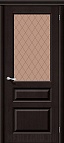 Дверь М5 Т-06 Темный Лак стекло Кристалл