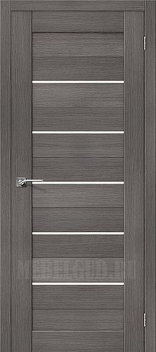 Дверь Порта-22 Grey Veralinga со стеклом Сатинато белое