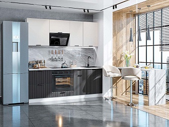 Кухня ФВ-91.1 Агат/Антрацит | 2,0м