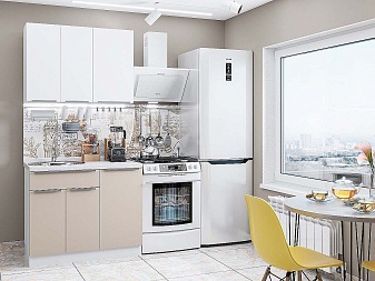 Кухня ФВ-82.4 White/Grey | 1,0м