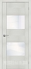 Дверь VG2 WW Bianco Veralinga стекло Lacobel белое