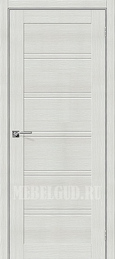 Дверь Порта-28 Bianco Veralinga со стеклом Сатинато белое