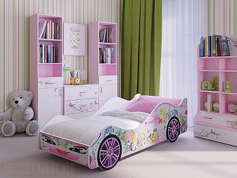 Кровать Леди розовая