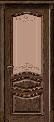 Дверь Вуд Классик-51 Golden Oak с художественным стеклом