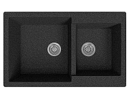 Мойка 765020 2Ч МатЧерный врезная