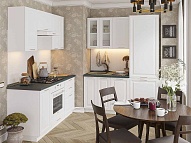 Кухня КХ-450 Бланко Эмаль | 1,6м/1,6м