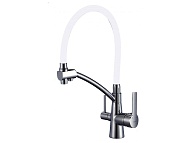 Смеситель 440/221 Белый Сатин для кухни