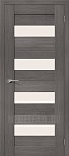 Дверь Порта-23 Grey Veralinga со стеклом Сатинато белое
