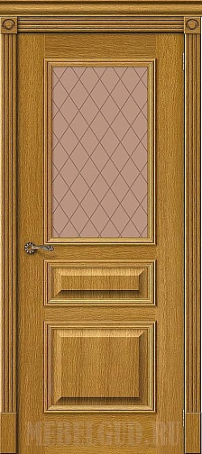 Дверь Вуд Классик-15.1 Natur Oak с художественным стеклом
