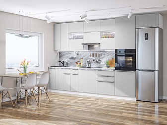 Кухня ФВ-82.9 Silky Light Grey | 3,0м