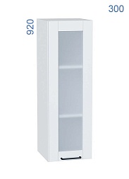 Шкаф верхний Е-2604 Софт со стеклом | 300*920*320