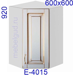Шкаф верхний угловой Е-4015 Ампир