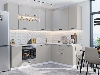 Кухня КХ-85 Светло-Серый | 2,4м/1,7м