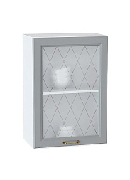 Шкаф верхний Е-3228 Премиум со стеклом | 500*720*320