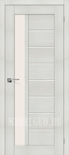 Дверь Порта-27 Bianco Veralinga со стеклом Сатинато белое