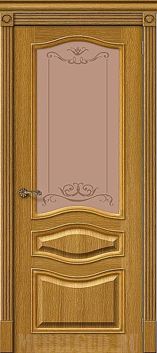 Дверь Вуд Классик-51 Natur Oak с художественным стеклом