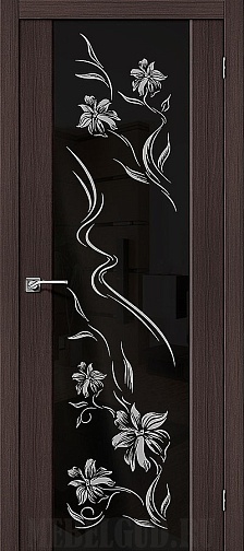 Дверь S-13 Print Wenge Veralinga черное зеркало