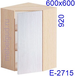 Шкаф верхний угловой Е-2715 Дуплекс