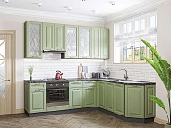 Кухня ФВ-90.6 Дуб Оливковый | 2,4м/1,9м