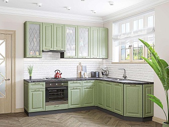 Кухня ФВ-90.6 Дуб Оливковый | 2,4м/1,9м