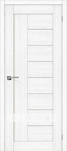 Дверь Порта-29 Snow Veralinga со стеклом Сатинато белое