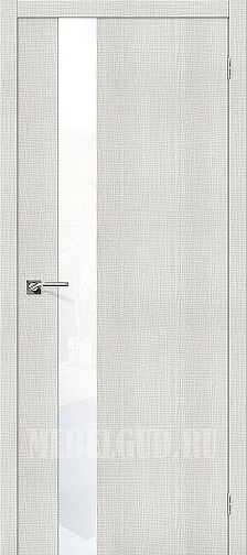 Дверь Порта-51 Bianco Crosscut стекло White Waltz