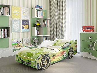 Кровать Вираж зеленая