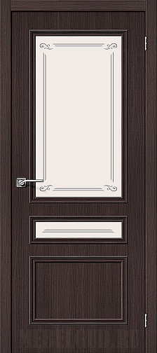 Дверь Симпл-15.2 Wenge Veralinga стекло художественное