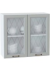 Шкаф верхний Е-3245 Премиум со стеклом | 800*720*320