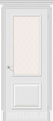 Дверь Классико-13 Virgin с художественным стеклом